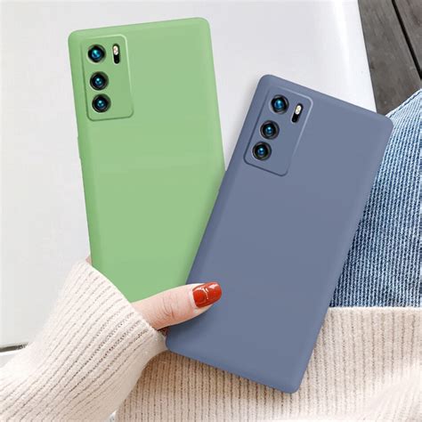 Liquid Silicone Phone Case For Huawei P40 P30 P20 Pro Mate 30 20 Pro Nova 7i Protective