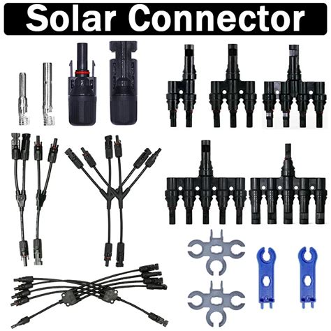 Ip67 Solar Pv Connector 1000v 30a T Type Y Type Connector Male To Female Solar Parallel For