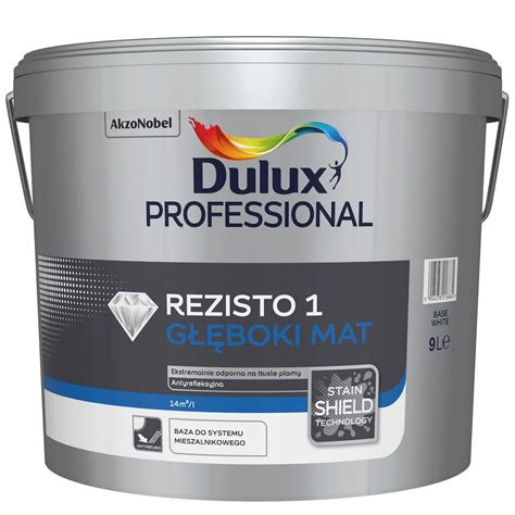 Dulux Professional Rezisto Antyrefleksyjna Farba G Boki Mat Bia A