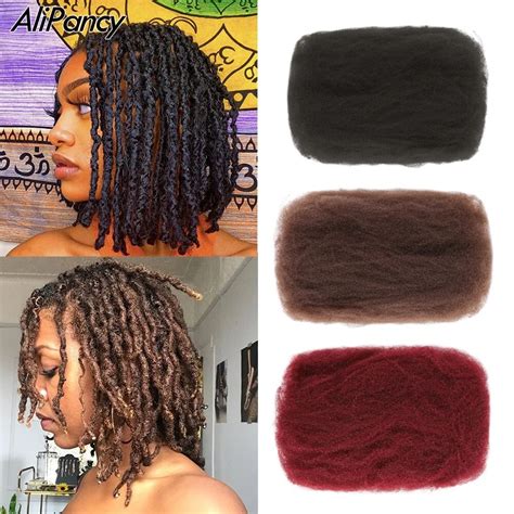 Afro kinky encaracolado sintético remy cabelo em massa para hip hop