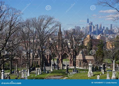 Brooklyn New York Historic Green Wood Cemetery Stock Image Image Of