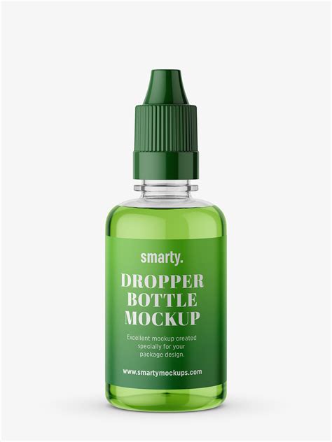 Transparent Dropper Bottle Mockup Smarty Mockups