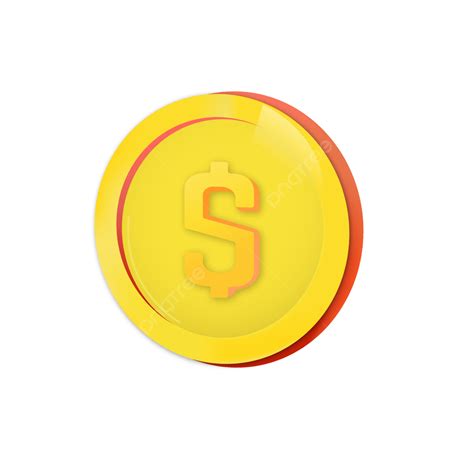 Dollar Coin 3d Vector Design Images Dollar Coin 3d Cute Icon Dollar