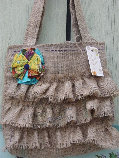 Upcycled From Coffee Bean Bag Burlap Purse Etsy Burlap Purse Bags