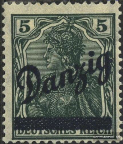 Danzig 21 Mit Falz 1920 Germania Aufdruck EBay