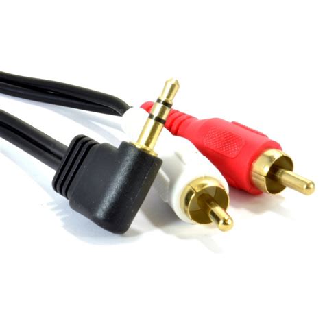 Pure HQ OFC 3 5mm Stereo Jack To 2 RCA Phono Plugs Cable Gold 5m