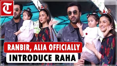 Actors Ranbir Kapoor Alia Bhatt Officially Introduce Daughter Raha On