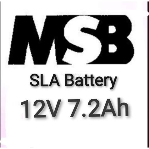 MSB MSL12 7 2 12V 7 2AH Non Spillable Valve Regulated Sealed