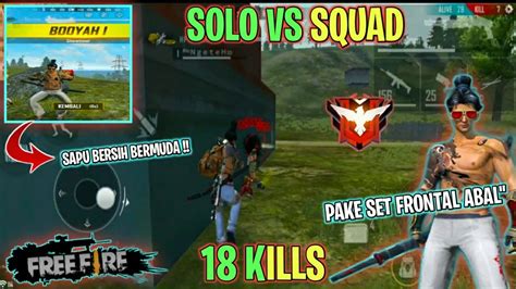 Solo Vs Squad Free Fire Pake Set Frontal Gaming Auto Ngamuk Kill