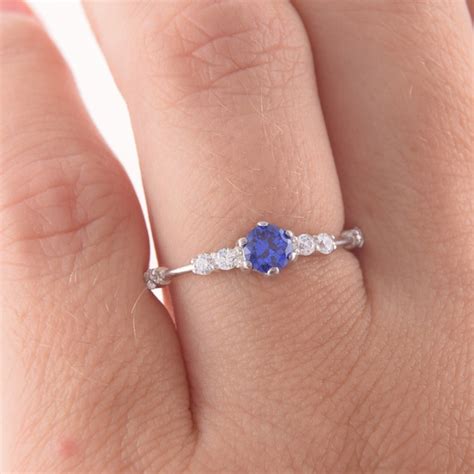 Beautiful Blue Promise Rings