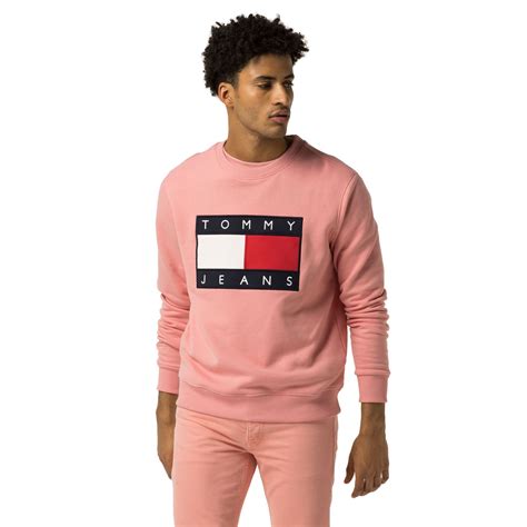 Tommy Hilfiger Tommy Jeans Flag Sweatshirt Quartz Pink Modesens