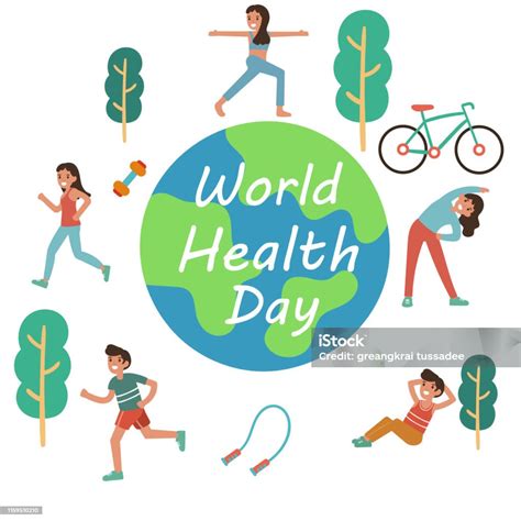 World Environment Day Concept Green Eco Earth Vector Illustration