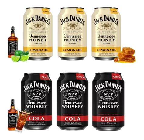 Kit Jack Daniels Honey Lemonade cola Lata 330ml Mega Oferta Frete grátis