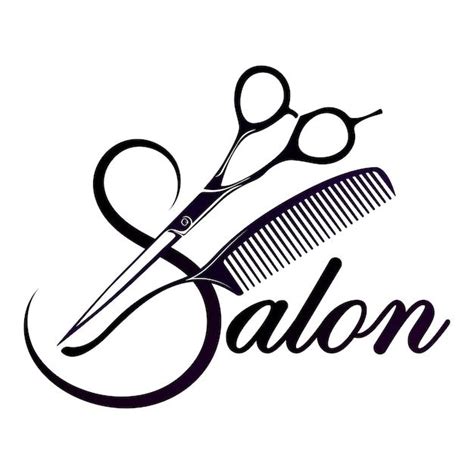 Stylist Silhouette With Scissors And Comb