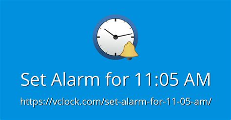 Set Alarm For 1105 Am Online Alarm Clock