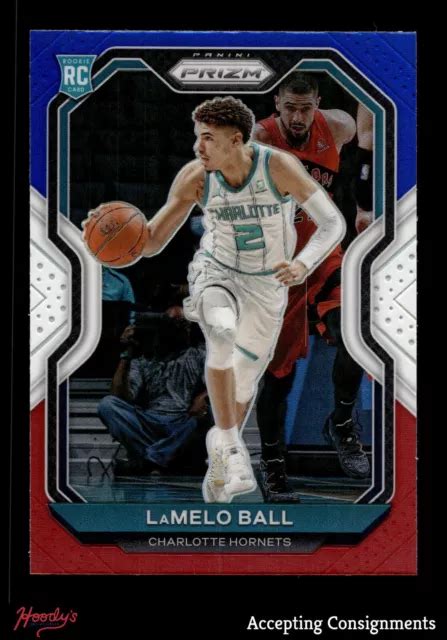 Panini Prizm Prizms Rouge Blanc Et Bleu Lamelo Ball Rookie