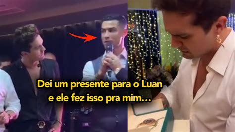 Cristiano Ronaldo D Um Rolex Lend Rio Para Luan Santana E Olha A Cara