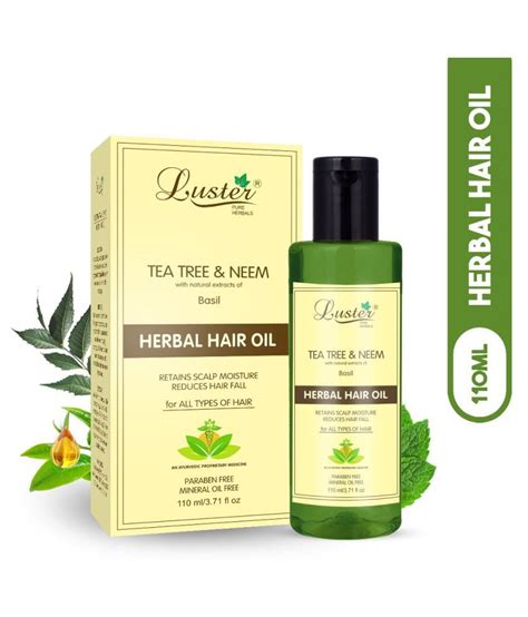 Luster Tea Tree And Neem Shikakai Almond Hair Oil 100 Ml Pack Of 3