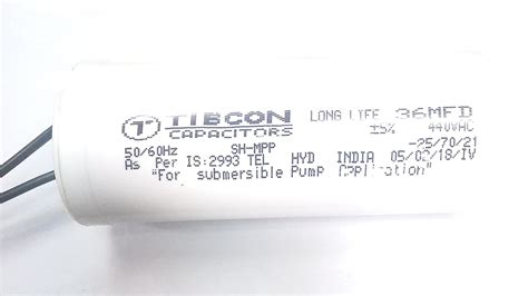 Tibcon Capacitor Mfd Vac Pack Of Pcs Amazon In Industrial