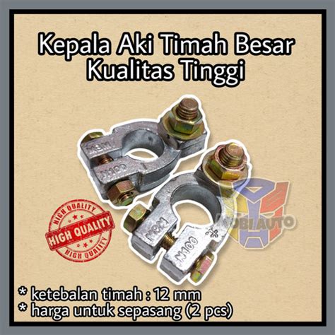 Jual Kepala Aki Timah Besar Klem Accu Tebal Kualitas Tinggi