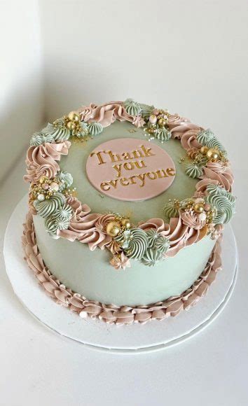 50 Cute Vintage Style Cake Delight Ideas Mint Green And Mauve Cake