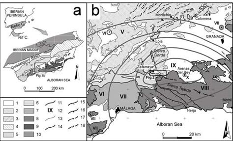 A Geological Setting General Map Of The Betic Cordillera Legend See