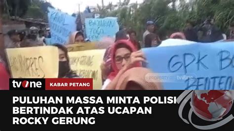 Buntut Hina Jokowi Rumah Rocky Gerung Digeruduk Massa Kabar Petang