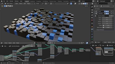 Array Using Geometry Nodes Modeling Blender Artists Community