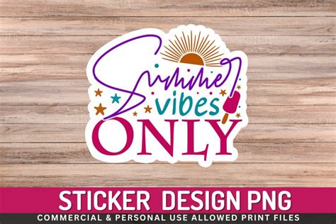 Summer Vibes Stickers Png