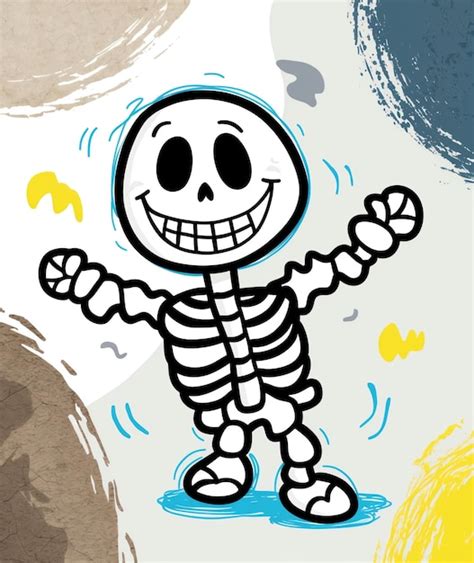 Realistic Skeleton Clip Art Images Premium Ai Generated Image