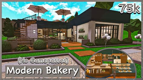 Bloxburg Modern Bakery Speed Build No Gamepasses YouTube