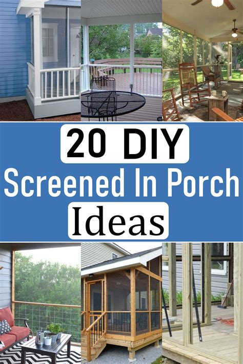 20 DIY Screened In Porch Plans - Craftsy