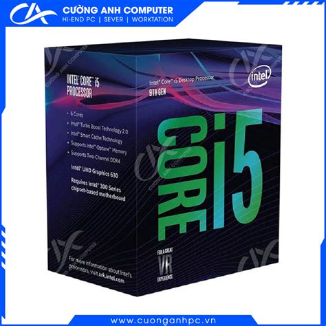 CPU Intel Core I5 9400 2 9 GHz Turbo Up To 4 1 GHz