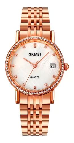 Reloj Mujer Skmei 1830 Acero Minimalista Elegante Clasico Color De La