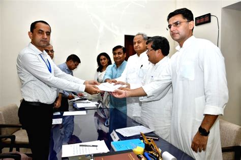 Free Photo Cong Leaders Filing Nomination For RS In Rajasthan And Haryana