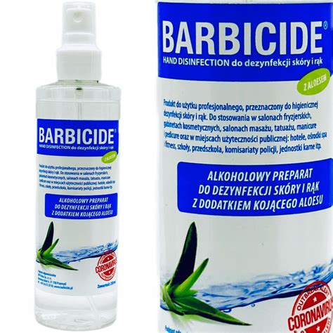 Spray do dezynfekcji skóry i rąk BARBICIDE HAND DISINFECTION 250ml