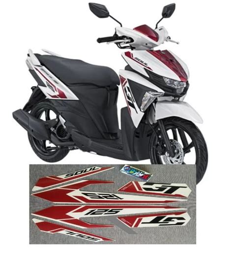 Jual Striping Mio Soul Gt Putih Tahun Stiker Lis Standar Ori