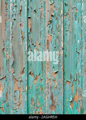 Old Peeling Flaking Paint On Zinc Coated Galvanized Metal Panel Stock