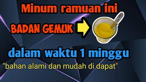 Cara Menggemukan Badan Dalam 1 Minggu Secara Alami YouTube