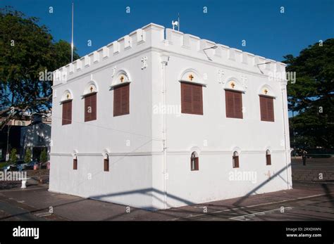 1879 Square Tower Situated On The South Bank Of The Sarawak River In