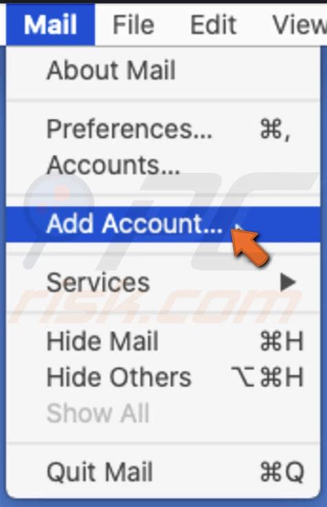 Add Or Remove Email Account In Mail App On Mac