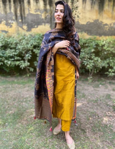 Shop Mustard Yellow Hand Embroidered Kurta And Pants With Dupatta Set Of Three The Secret