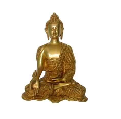 Brass Metal Idol Gautam Buddha Sitting Statue Meditation Buddha Statue