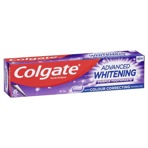 Buy Colgate Toothpaste Advanced Whitening Purple 120g Online At Chemist