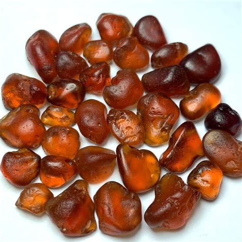 Orange Rough Garnets Rough Spessartite Garnets Raw Garnets Rough