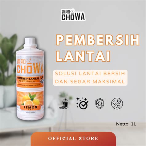 Jual CHŌWA Pembersih Lantai LEMON 1L Antibacterial Floor Cleaner Cairan