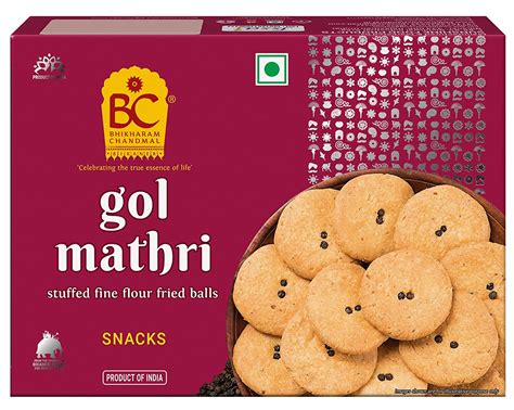 Bhikharam Chandmal Gol Mathri Maida Namkeen Tea Snacks Indian