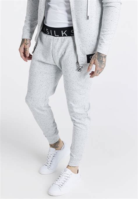 Siksilk Tracksuit Bottoms Grey Marl Grey Zalando Ie