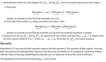 Answered Generalization of Exercise 2 3 8 Suppose xn 1 and yn ₁