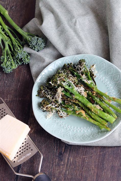 Roasted Parmesan Tenderstem Broccoli Curlys Cooking